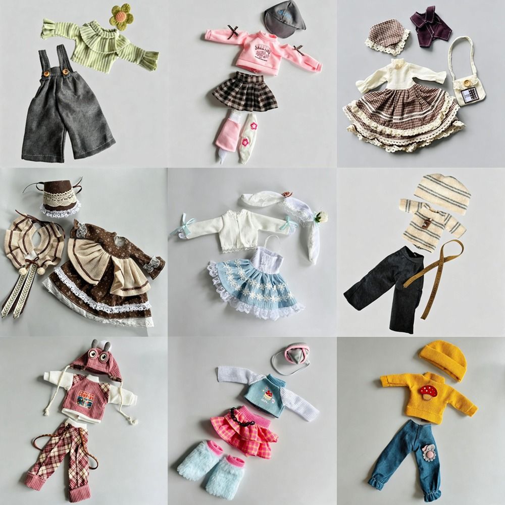 Bjd Doll 1 6 Full Set With Clothes - مجموعة ملابس دمى بطول 30 سم