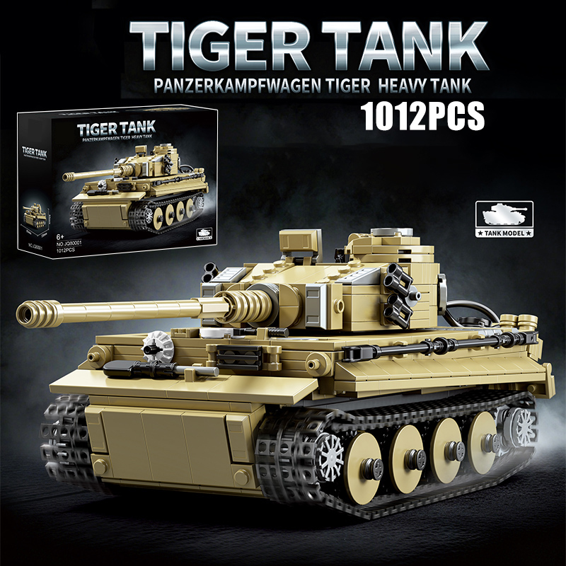 Lego Compatible Military Tank - نموذج دبابة ألمانية ثقيلة تايجر 1000