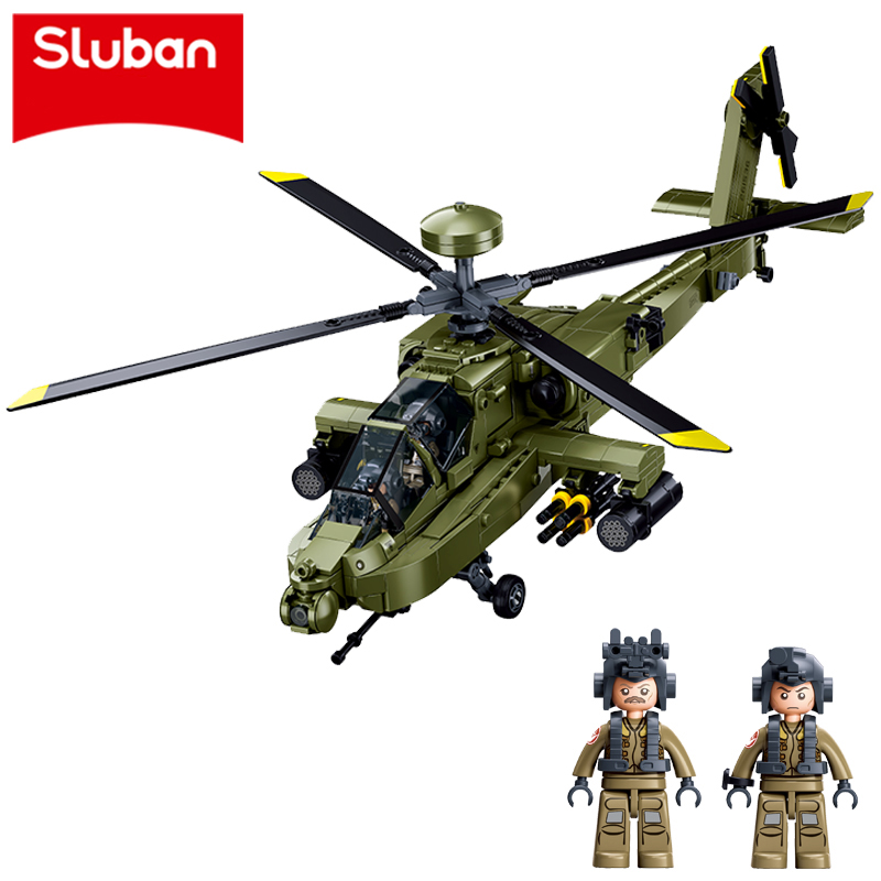 Lego Compatible Military Tank - Sluban M38‑B1536 نموذج طائرة هليكوبتر بوينج