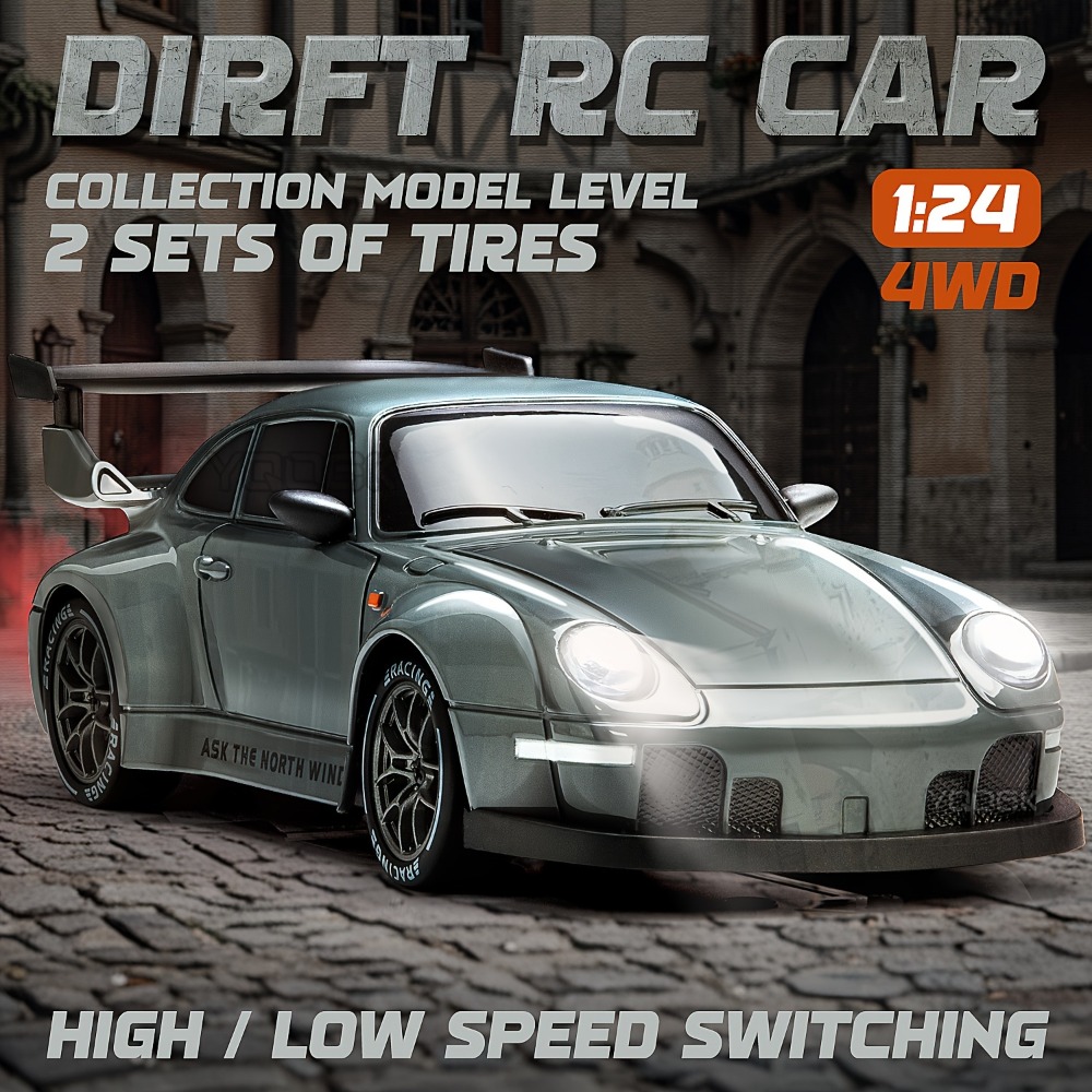 Rc Drift Car 1 24 Scale 4Wd - 2.4G التحكم عن بعد RC الانجراف
