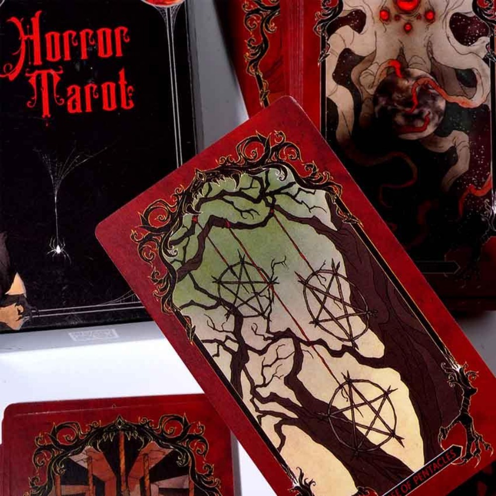 Tarot Cards Deck With Guidebook - لعبة بطاقة التارو الرعب ، 10.3x6cm