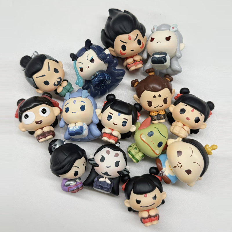 Anime Action Figure Blind Box - Ne Zha 2 الجلوس في صف