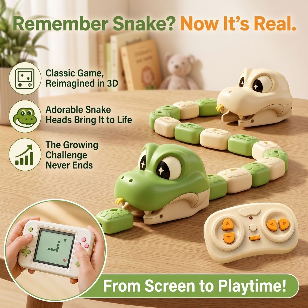Remote Control Toys - لعبة ثعبان مغناطيسي للتحكم عن بعد،