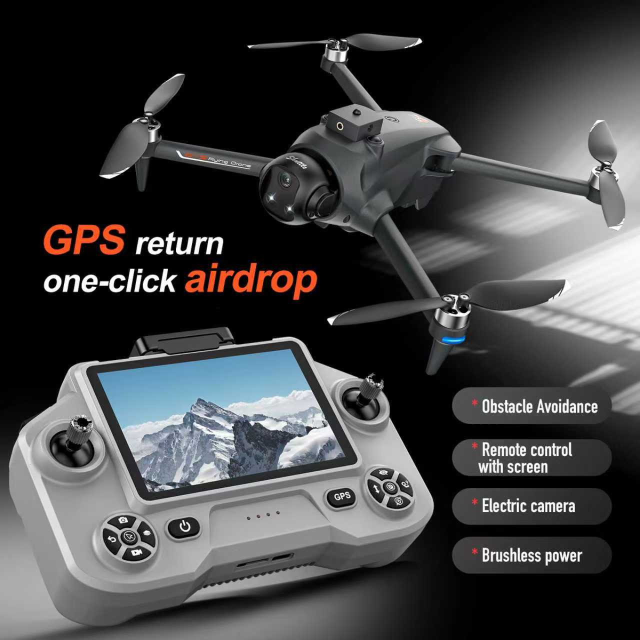 Fpv Brushless Rc Drone 4K - طائرة بدون طيار YL059 FPV GPS