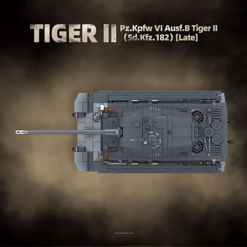 WW2 العسكرية الملك النمر دبابة - مراجعة Lego Compatible Military Tank وسعره