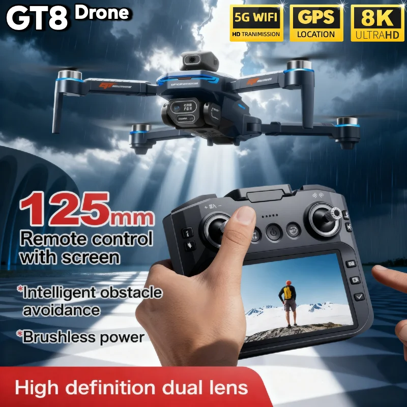 حار ل LSRC GT8 الطائرة بدون طي - مراجعة Fpv Brushless Rc Drone 4K وسعره