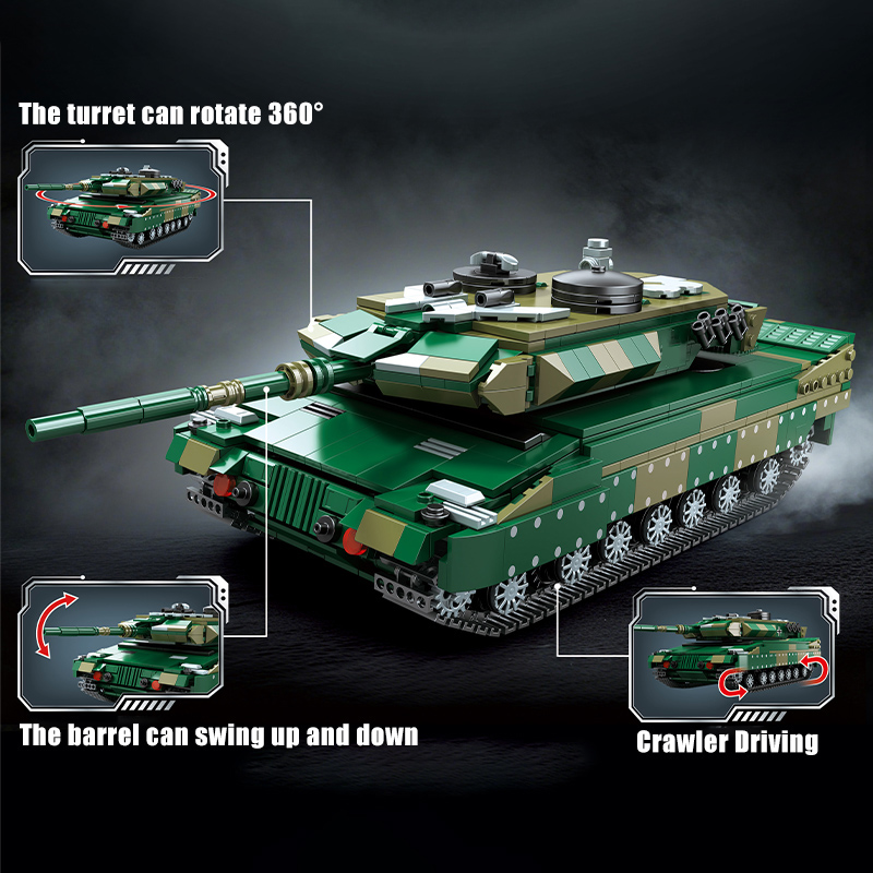 نموذج دبابة ألمانية ثقيلة تايج - مراجعة Lego Compatible Military Tank وسعره