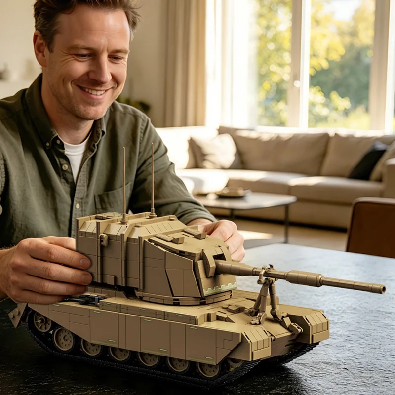 2080 قطعة من مدفع FV4005 البري - مراجعة Lego Compatible Military Tank وسعره