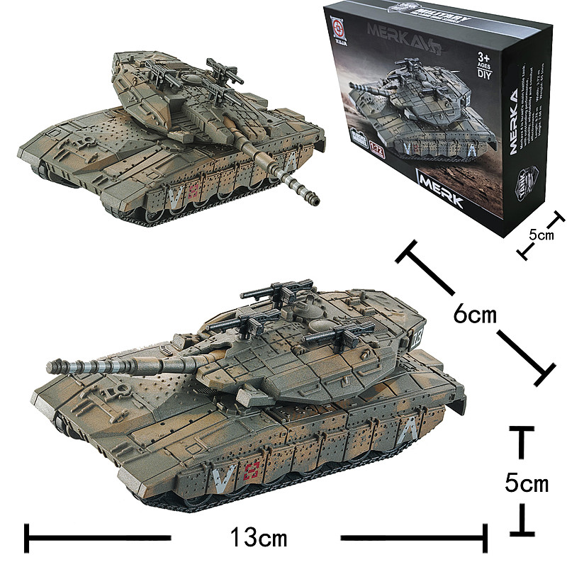 1/72 إسرائيل ميركافا نموذج دبا - مراجعة Lego Compatible Military Tank وسعره