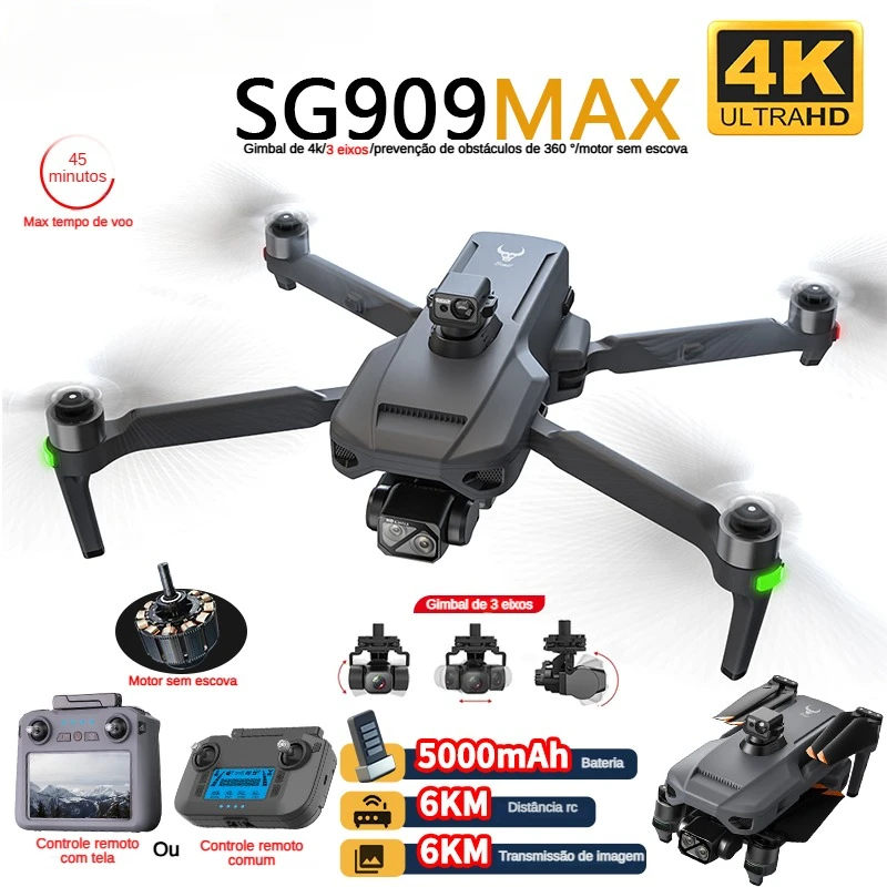 ZLL SG909 SG909MAX طائرة بدون  - مراجعة Fpv Brushless Rc Drone 4K وسعره